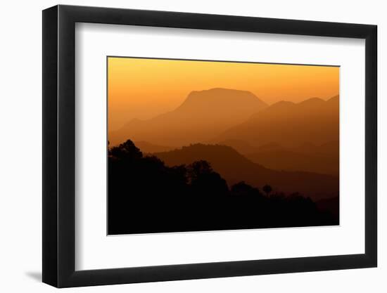 Davis Mountains at Sunrise in West Texas, USA-Larry Ditto-Framed Photographic Print