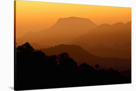 Davis Mountains at Sunrise in West Texas, USA-Larry Ditto-Stretched Canvas