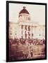 Davis Sworn In, President of the Confederacy, 1861-Science Source-Framed Giclee Print