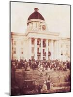 Davis Sworn In, President of the Confederacy, 1861-Science Source-Mounted Giclee Print