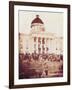 Davis Sworn In, President of the Confederacy, 1861-Science Source-Framed Giclee Print