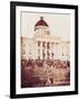 Davis Sworn In, President of the Confederacy, 1861-Science Source-Framed Giclee Print