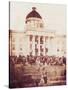 Davis Sworn In, President of the Confederacy, 1861-Science Source-Stretched Canvas