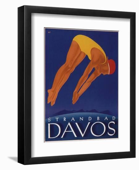 Davos Beach-null-Framed Premium Giclee Print