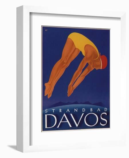 Davos Beach-null-Framed Premium Giclee Print