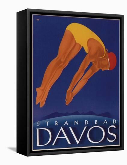 Davos Beach-null-Framed Stretched Canvas