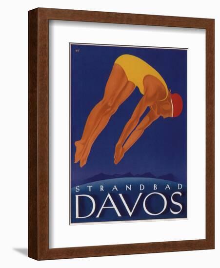 Davos Beach-null-Framed Giclee Print