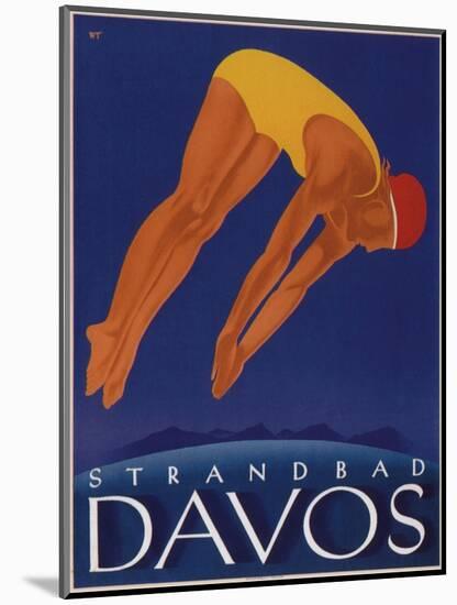 Davos Beach-null-Mounted Giclee Print