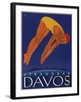 Davos Beach-null-Framed Giclee Print