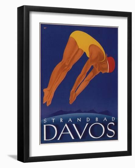 Davos Beach-null-Framed Giclee Print