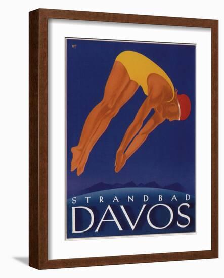 Davos Beach-null-Framed Giclee Print