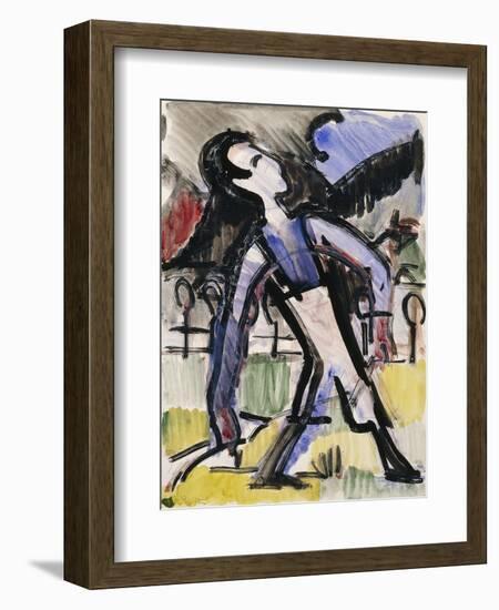 Davos Figur-Ernst Ludwig Kirchner-Framed Giclee Print