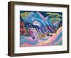 Davos in Winter, 1923-Ernst Ludwig Kirchner-Framed Giclee Print