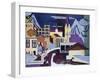 Davos-Platz Railway Station; Davos-Platz Am Banhof, 1931-Ernst Ludwig Kirchner-Framed Giclee Print