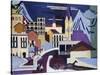 Davos-Platz Railway Station-Ernst Ludwig Kirchner-Stretched Canvas