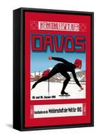 Davos Skater-Walther Koch-Framed Stretched Canvas