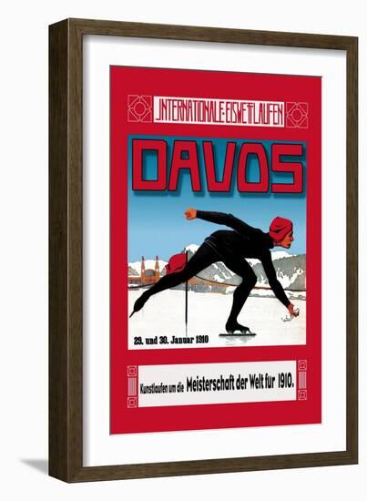 Davos Skater-Walther Koch-Framed Art Print