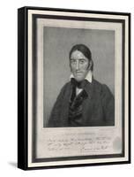 Davy Crockett American Backwoodsman Hunter Magistrate and Legislator-S.s. Osgood-Framed Stretched Canvas