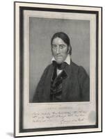 Davy Crockett American Backwoodsman Hunter Magistrate and Legislator-S.s. Osgood-Mounted Art Print