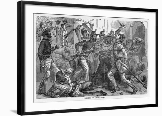 Davy Crockett Davy Crockett Dies at the Alamo-null-Framed Premium Photographic Print