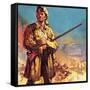 Davy Crockett: Hero of the Alamo-James Edwin Mcconnell-Framed Stretched Canvas
