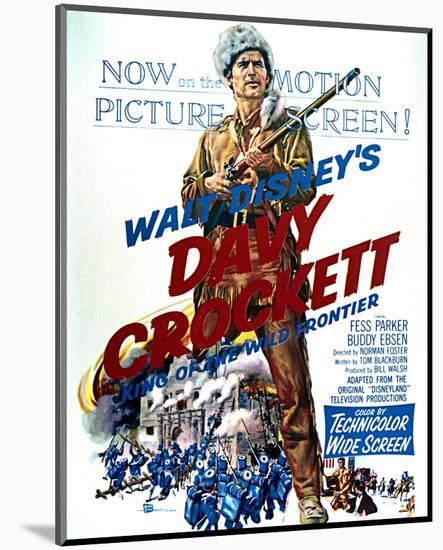 Davy Crockett: King of the Wild Frontier - Movie Poster Reproduction-null-Mounted Photo