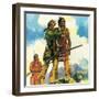 Davy Crockett-English School-Framed Giclee Print