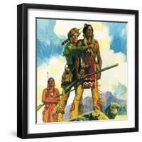 Davy Crockett-English School-Framed Giclee Print