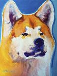 Basenji Burnt Orange-Dawgart-Stretched Canvas