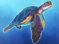 Sea Turtle - Rainbow-Dawgart-Giclee Print