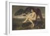 Dawn, 1871 (Oil on Canvas)-Simeon Solomon-Framed Giclee Print