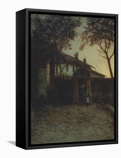 Dawn, 1891-Angelo Morbelli-Framed Stretched Canvas