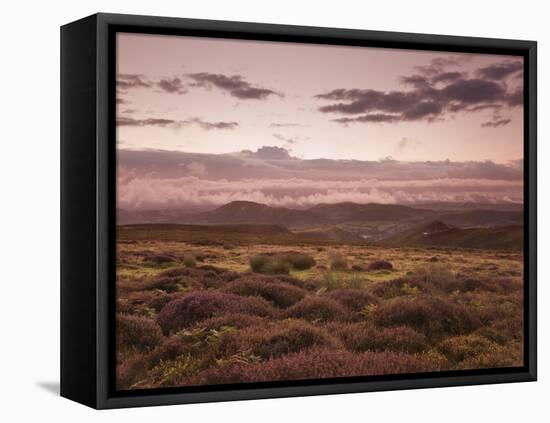 Dawn Above the Clouds on the Long Mynd Near Church Stretton, Shropshire, England, UK, Europe-Ian Egner-Framed Stretched Canvas
