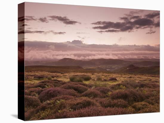 Dawn Above the Clouds on the Long Mynd Near Church Stretton, Shropshire, England, UK, Europe-Ian Egner-Stretched Canvas