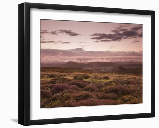 Dawn Above the Clouds on the Long Mynd Near Church Stretton, Shropshire, England, UK, Europe-Ian Egner-Framed Photographic Print