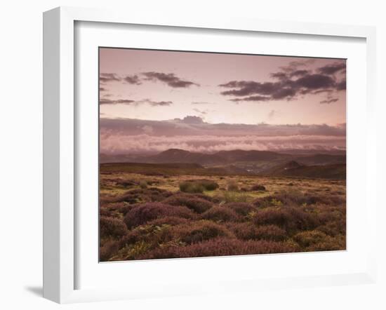 Dawn Above the Clouds on the Long Mynd Near Church Stretton, Shropshire, England, UK, Europe-Ian Egner-Framed Photographic Print