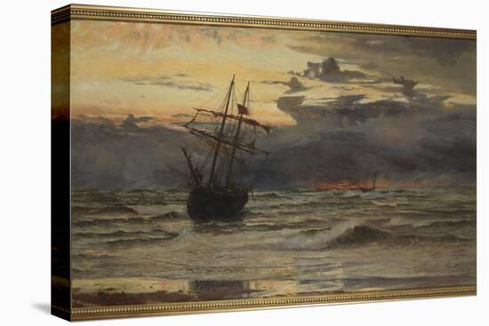 Dawn after the Storm-William Lionel Wyllie-Stretched Canvas