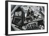 Dawn and Sunset on the Alps (Ploughing)-Fortunato Depero-Framed Giclee Print