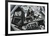 Dawn and Sunset on the Alps (Ploughing)-Fortunato Depero-Framed Giclee Print