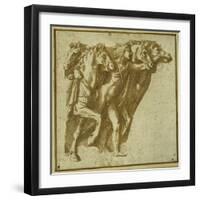 Dawn: Apollo with the Horses of the Sun-Giulio Romano-Framed Giclee Print