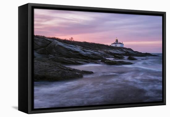 Dawn at Beavertail Point-Michael Blanchette Photography-Framed Stretched Canvas