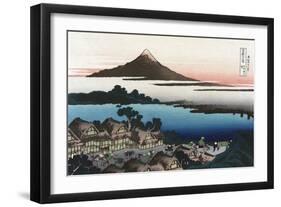 Dawn at Isawa in Kai Province-Katsushika Hokusai-Framed Art Print