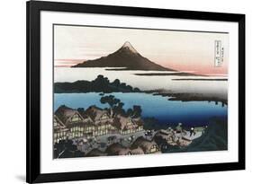 Dawn at Isawa in Kai Province-Katsushika Hokusai-Framed Premium Giclee Print