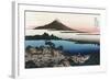 Dawn at Isawa in Kai Province-Katsushika Hokusai-Framed Art Print