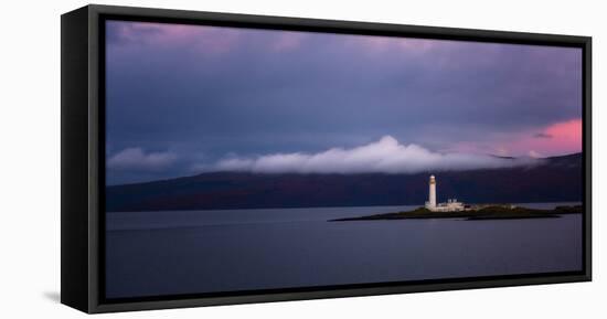 Dawn at Lismore Lighthouse, Inner Hebrides, Scotland, United Kingdom, Europe-Karen Deakin-Framed Stretched Canvas