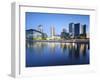 Dawn at Mediacity Uk Home of the Bbc, Salford Quays, Manchester, Greater Manchester, England, UK-Chris Hepburn-Framed Photographic Print