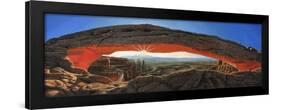 Dawn at Mesa Arch Canyonlands Utah-Richard Harpum-Framed Art Print