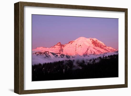 Dawn at Mount Rainier-Douglas Taylor-Framed Photographic Print