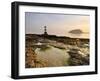 Dawn at Penmon Lighthouse, Penmon Point, Anglesey, North Wales, Wales, United Kingdom, Europe-Chris Hepburn-Framed Photographic Print