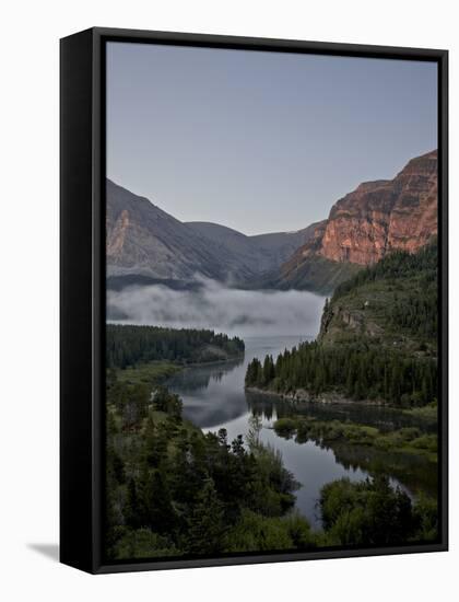 Dawn at Swiftcurrent Creek, Glacier National Park, Montana, USA-James Hager-Framed Stretched Canvas